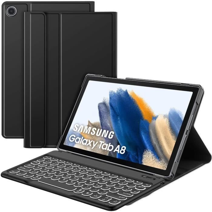 CLAVIER POUR TABLETTE TACTILE Clavier pour Samsung Galaxy Tab A8 10.5,  AZERTY Bluetooth sans Fil Clavier pour Galaxy Tab A8 2021 1 - Cdiscount  Informatique
