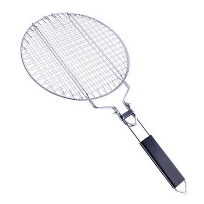 Lève-grille Barbecue Anti-brûlure - Lot De 2 - Acier Inoxydable + Poignée PP - 27,5 Cm - Sécurité Et Confort
