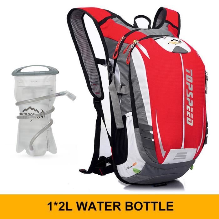Rouge Et Eau 2l - Sac à Dos Ultraléger De 3l Pour Sports De Plein Air