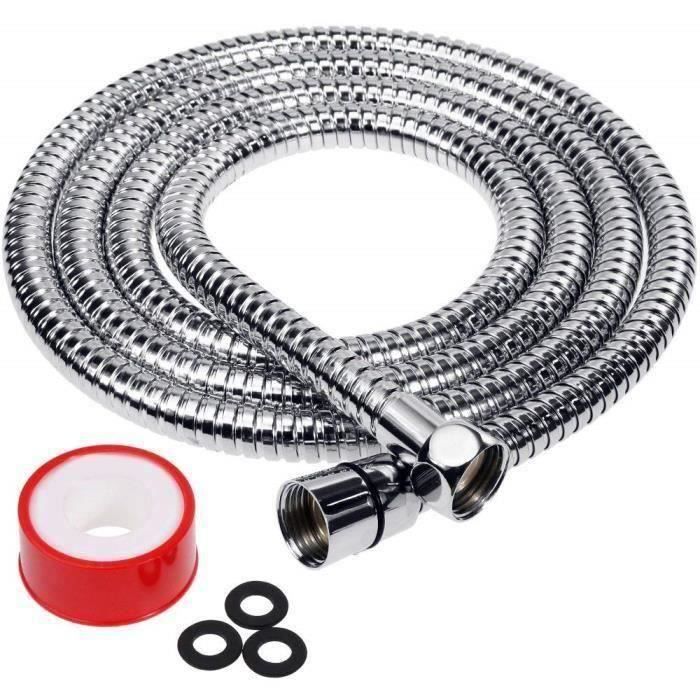 Flexible de Douche 3M, Tuyau de Douche Universel en Acier Inoxydable, Tuyau de Douche Flexible, Anti-Explosion et Anti-Torsion