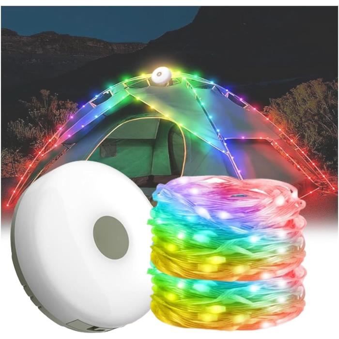 Outdoor Waterproof Portable Stowable String Light, 2 In 1 Guirlande ...