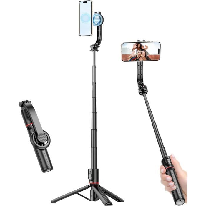 Trépied pour téléphone portable extensible à 1m52 avec Télécommande