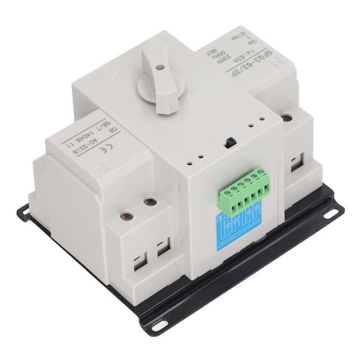 Commutateur Transfert Automatique ZGQ5-100/4P Double Alimentation 100A - ATS 4 Pôles