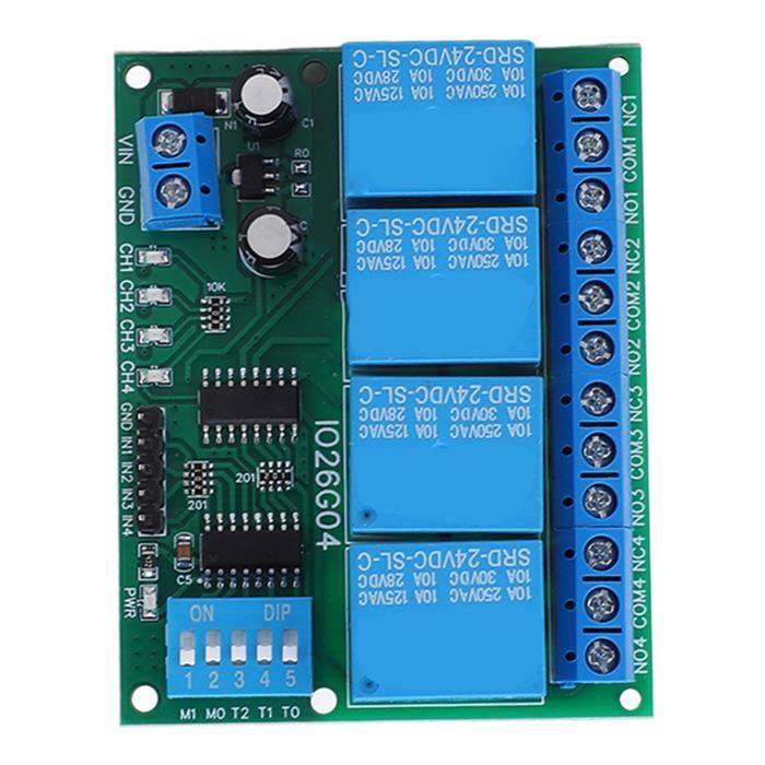 Carte Relais 8 Sorties DC 24V - Module D'Extension Pour Automatisme, PLC - Faible Consommation, Contrôle Série