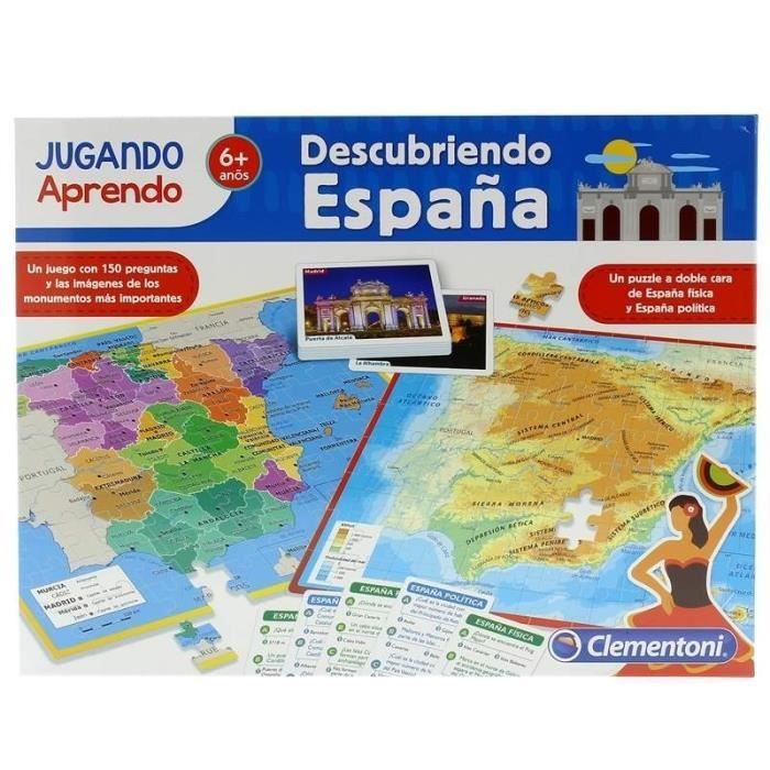 Decouvrir L Espagne Puzzle Carte Geographique Cdiscount Jeux Jouets