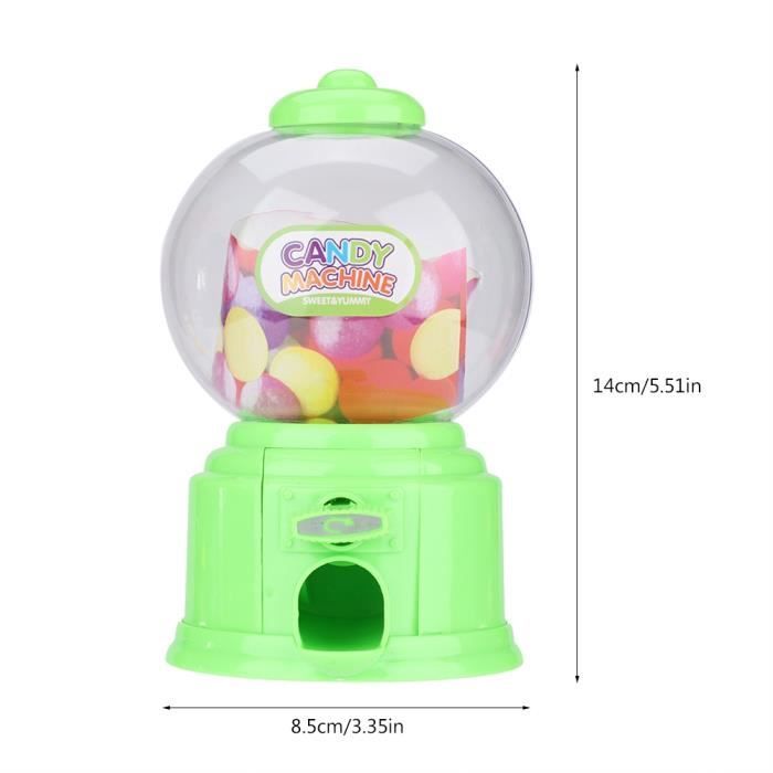TMISHION Machine à bonbons en plastique Mini distributeur de boules de gomme en plastique pour TMISHION Machine à bonbons en plastique Mini distributeur de boules de gomme en plastique pour