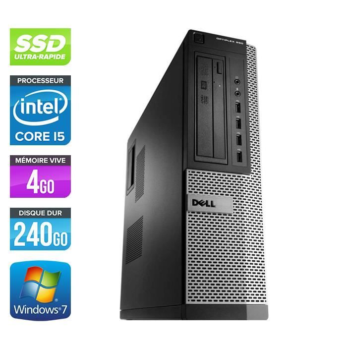 PC Dell OptiPlex 390 - I3 3,3GHz - SSD 240Go - RAM 4Go - Windows 10