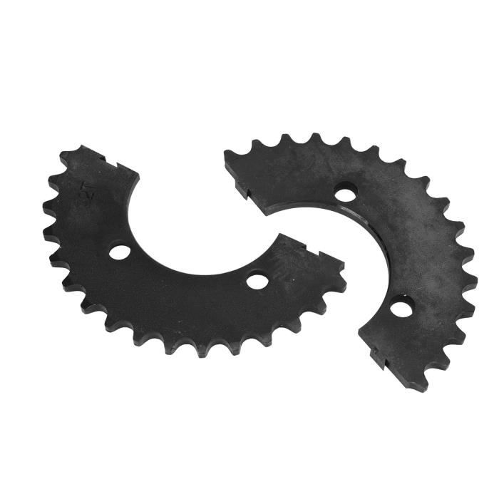 Pignon T8F 58T Professionnel En Acier Blanc Pédalier 3 Trous 29 Mm