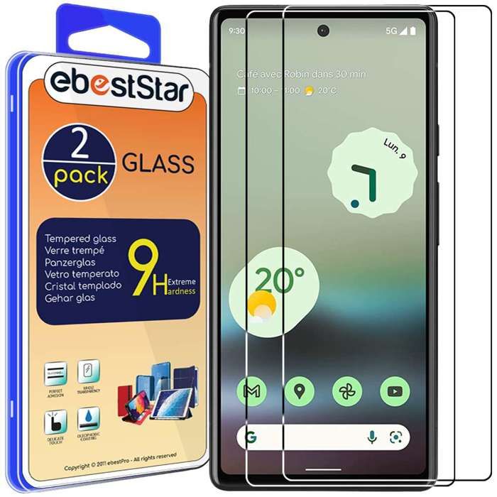 EbestStar ® pour Google Pixel 6A - Pack x2 Verre trempé Protection