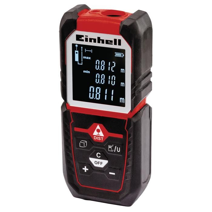 Einhell Télémètre laser TC-LD 50 (Référence de mesure : bord avant bord arrière et plaque de butée dépliable)