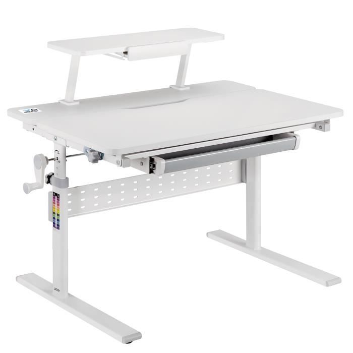 Bureau ergonomique pour enfants Ergo Office ER-483 réglable en hauteur gris max 40kg 900x600 mm