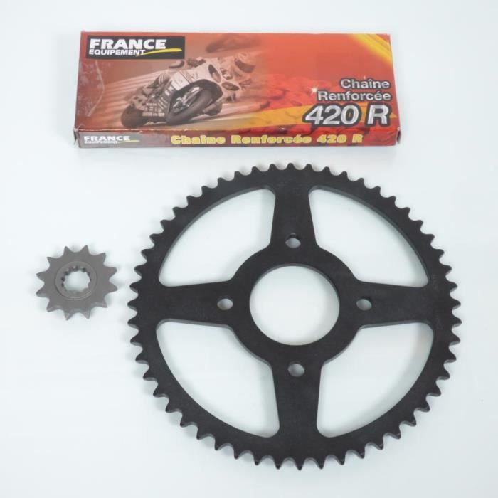 Kit chaîne FE pour moto Masai 50 Enduro 2017 à 2018 12x52 P420 alésage 58mm