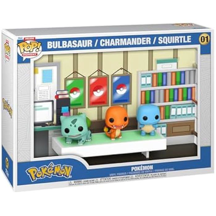 Figurine Funko Pop! Moments Deluxe Pokémon Starters 1996 Vinyle Premium Cadeau Idéal Collection