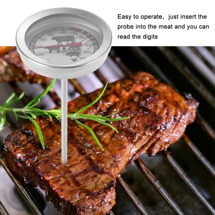 VAG Thermomètre De Barbecue, Acier Inoxydable 0 ℃ -120 ℃ Testeur De VAG Thermomètre De Barbecue, Acier Inoxydable 0 ℃ -120 ℃ Testeur De