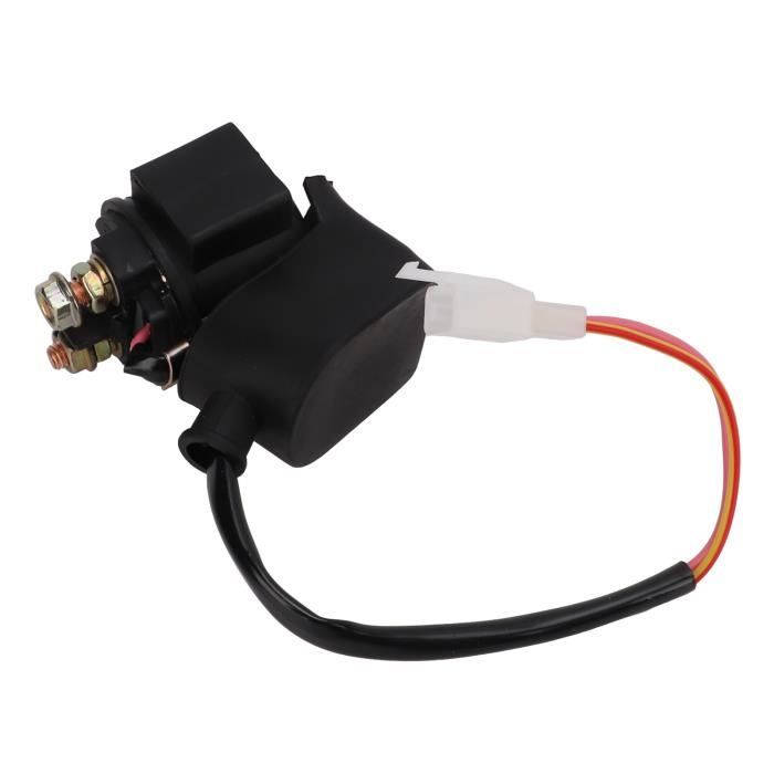 Garosa Starter Relay, ATV Starter Solenoid 2 Pins 12V for 4 Stroke 50cc250cc Horizontal Engine