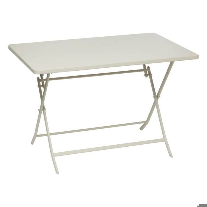 Table de jardin pliante rectangulaire Greensboro argile 4 places - Hespéride Table de jardin pliante rectangulaire Greensboro argile 4 places - Hespéride
