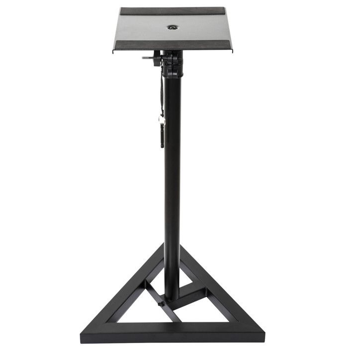 SANS Support d'enceinte SST02 Base triangulaire stable en m&eacute;tal Hauteur ajustable de 75 &agrave; 130cm projecteur light