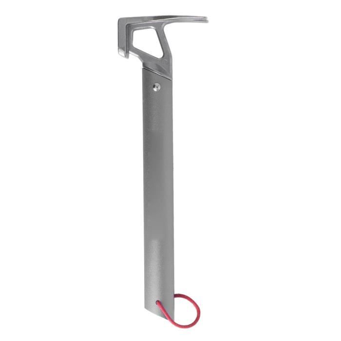 Marteau de camping, marteau de tente multifonction en acier inoxydable haute résistance pour camping, piquets de tente, arrache-clous