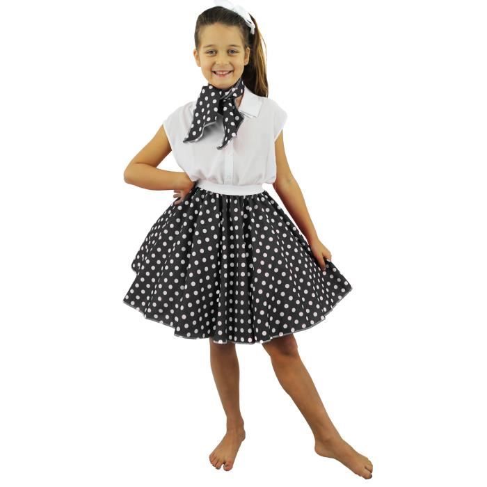 Jupe à Pois Rockn Roll Des Années 50 Pour Enfant Idéal Pour Les Specatcles De Danse