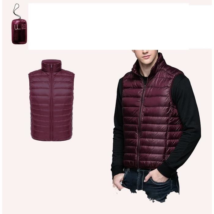 Homme Lightweight Doudoune Veste Sans Manches Manteaux Chaud,Matelass/é Homme Manteau Sans Manche Epais V Collier /à Glissi/ère,TT Global Ultra L/ég/ère Veste Manteau Parka Blouson Zipp/ée Hiver pour Homme