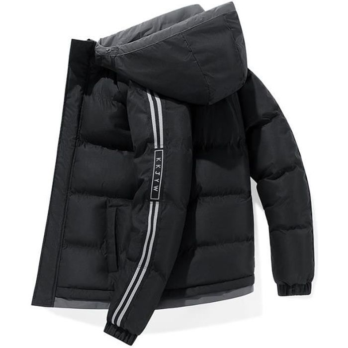 Doudoune homme à Capuche hiver Épais chaud Fermeture zipée Coupe slime  Design de contraste de mode-Gris Gris - Cdiscount Prêt-à-Porter
