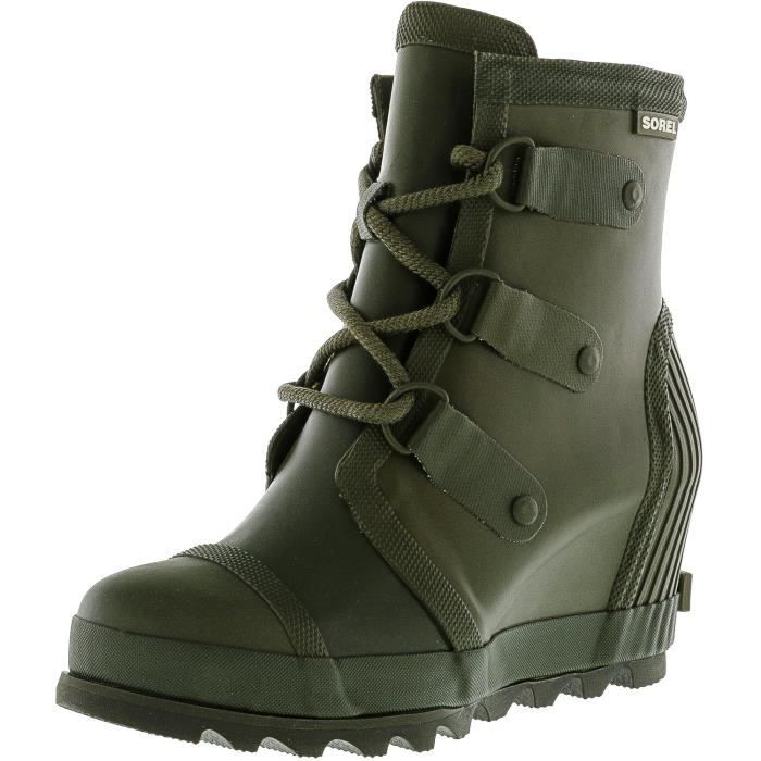 bottes caoutchouc a talons hauts