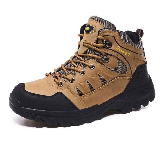 Chaussures de Randonnée Homme - Antidérapantes et Imperméables - Marron