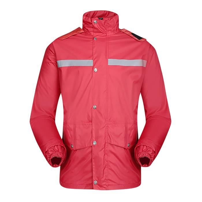 CXAPRDSH Veste Cyclisme Femme 2-en-1 Coupe-Vent Imperméable - Gilet Réfléchissant Avec Capuche Amovible Manches Longues