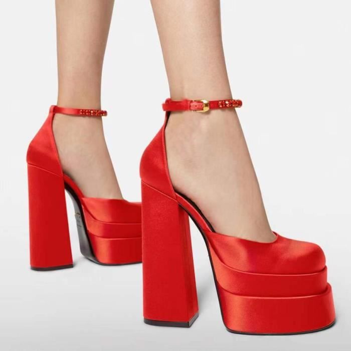Talon haut epais on sale