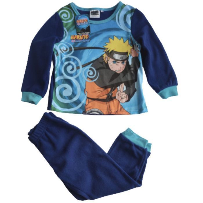 Pyjama Court Naruto Pour Garçon - 100% Coton - Manches Courtes - Design Manga