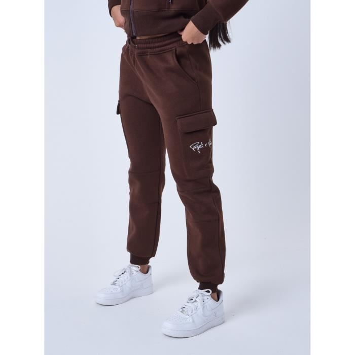 Project X Paris DE JOGGING STYLE CARGO SIGNATURE - Pantalon de survêtement  - noir 