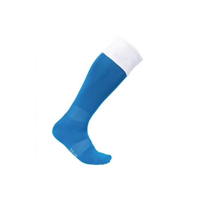 chaussettes de sport hautes bicolores enfant proact - sporty royal blue/white - 31/34