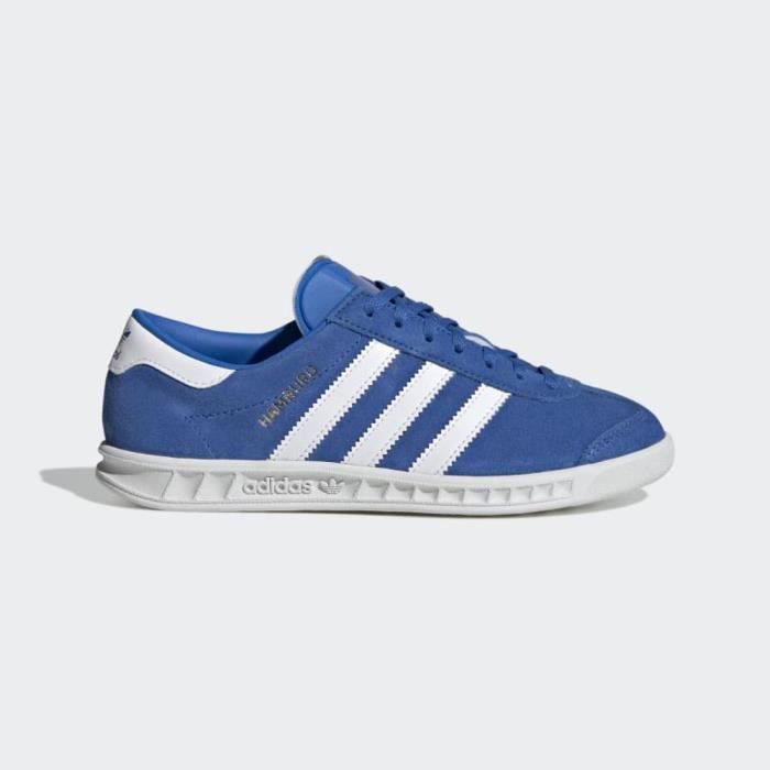 Baskets Adidas Originals Hamburg Bleu Femme gx3171 35 1 2 Cuir