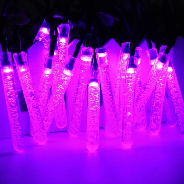 U 20led Tube Lumineux Noel Solaire Meteorite Pluie Arbre De Noel Jardin Exterieur Deco Purple Achat Vente Neufu 20led Tube Lumineux Cdiscount