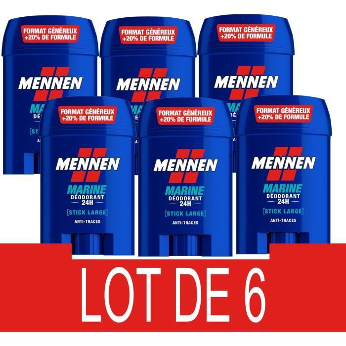 Déodorant homme MENNEN Marine 24H Stick large sans alcool anti