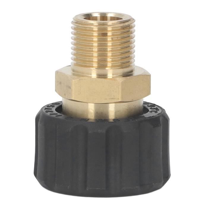 Gdfnmogo Connecteur Adaptateur Fileté Femelle M22 Pour Nettoyeur Haute Pression - Compatible Kranzle Laiton Double Union 400 Bar