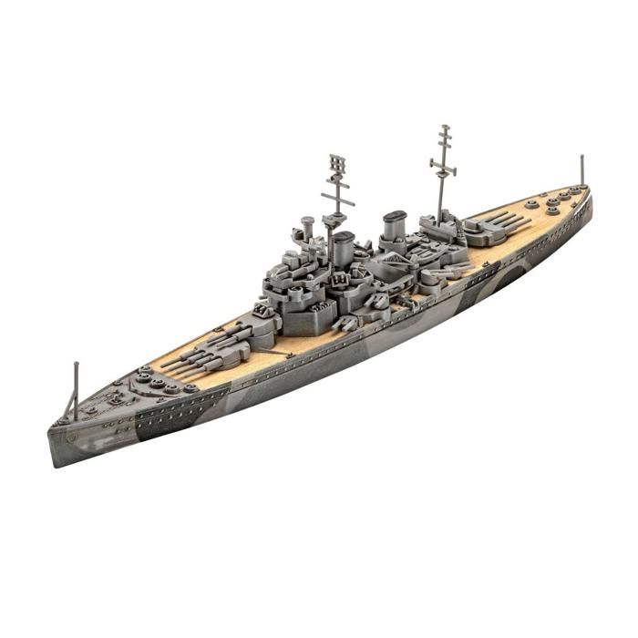 Maquette Cuirassé Bismarck 1:300 - 2 686 Pièces, Détailé, Compatible Grandes Marques - 81 Cm - 7