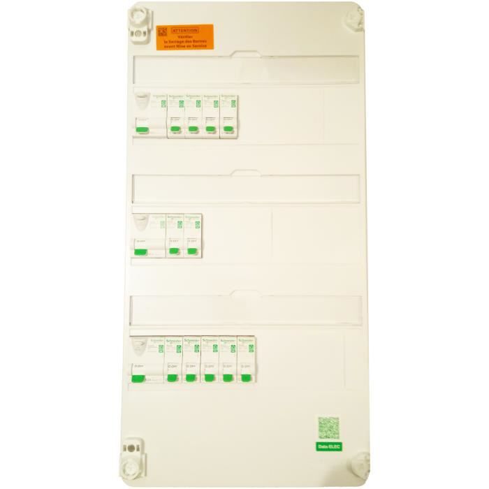 Tableau Electrique Pre Cable 3 Rangees Renovation Schneider