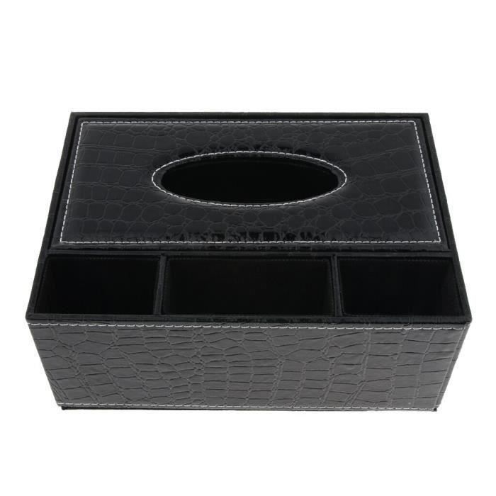 Boîte à Mouchoirs Voiture En Cuir PU - Range-CD & Accoudoir - Déco Strass - Plusieurs Couleurs