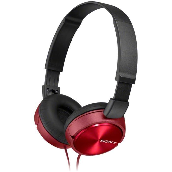 SONY - Casque arceau téléphonie rouge