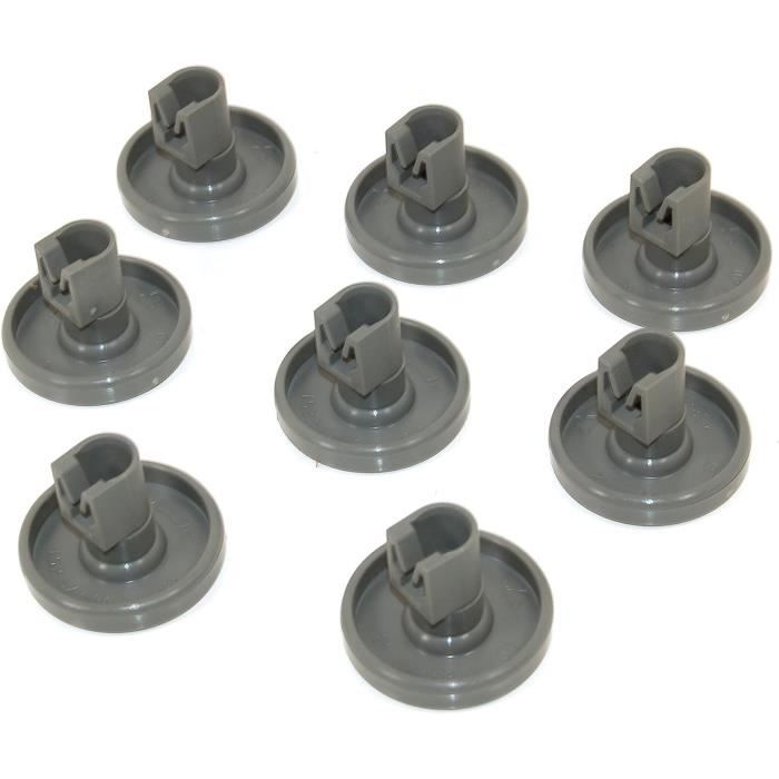 Kit De 8 Roulettes Pour Panier Inférieur De Lave-vaisselle - Compatible Rex Electrolux 50286965004