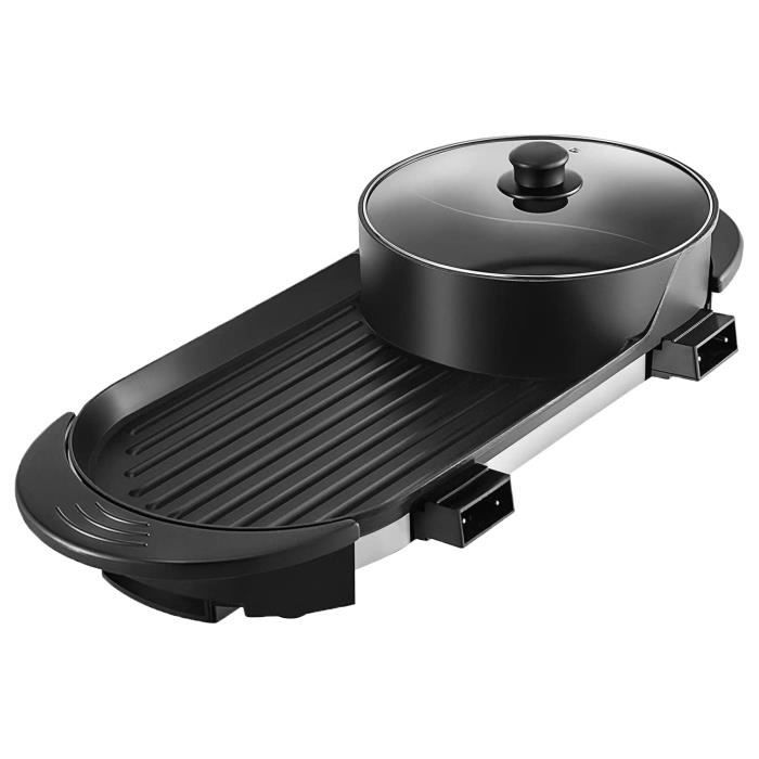 Luernas Grille De Barbecue, Gril Électrique Intérieur Sans Fumée, Plateau De Cuisson Rotatif À