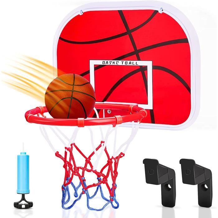 DBREAKS Mini Panier De Basket Intérieur Avec 3 Ballons Et Pompe - Jeu Mural Pour Enfants Et Adultes