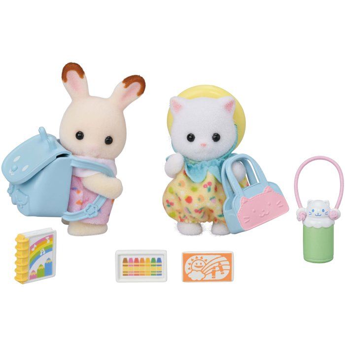 Le Duo Des Bébés En Promenade Sylvanian Families La Boite