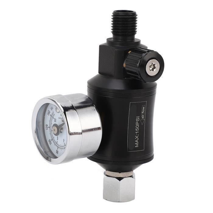 Régulateur De Pression Pour Compresseur 220V 120 PSI – Avec Manomètre Et Bouton Poussoir