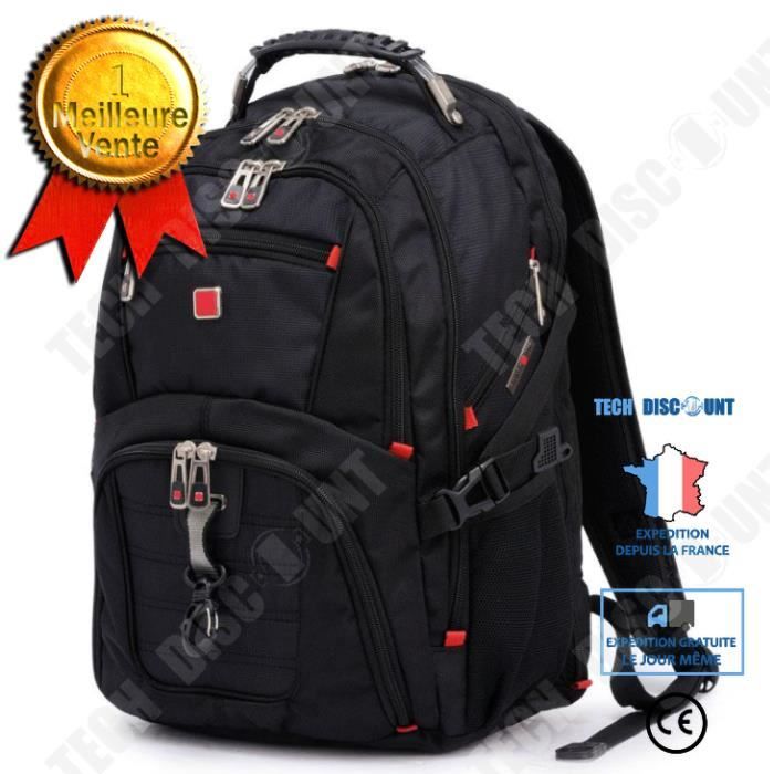TD Sac Dos Ordinateur Portable 17.3 Pouces Homme Imperm able