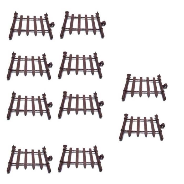 10pcs 8cm Petite Cloture Cour Interieure Ou Exterieure De Jardin Toyaccessories Pour Enfants Cloture Barriere Cdiscount Jardin