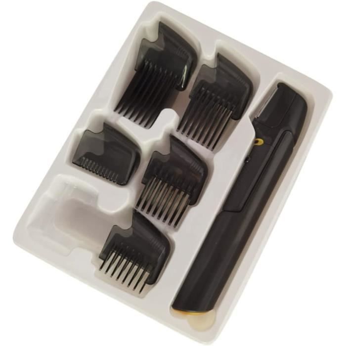 Tondeuse Cheveux Et Barbe électrique Esperanza - 4 Têtes De Coupe (0,3mm à 1,2mm), Facile à Utiliser, Noir