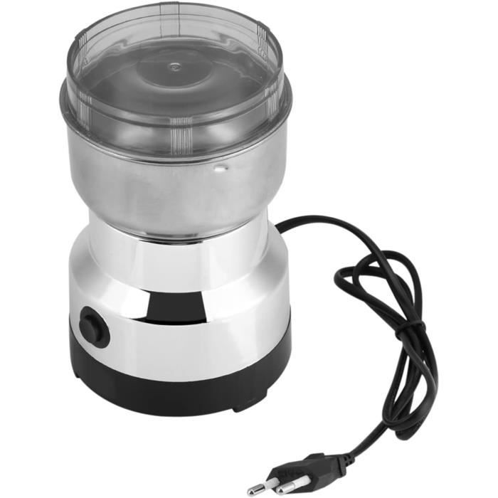 Moulin Épices Électrique 400W Inox – Broyeur Café & Épices Portable 200g – Grande Vitesse Pour Herbes, Noix, Graines – Ultra Puissant