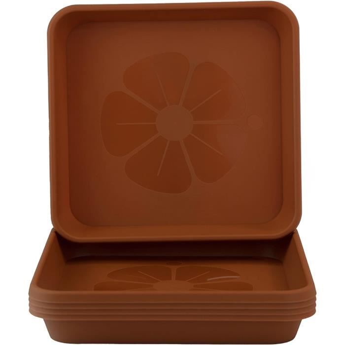 Soucoupe Pot Fleur 18.5Cm Diamètre Blanc Lot De 5 - Durable Soucoupe Ronde - Soucoupes Pour Pots